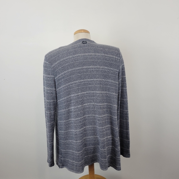 VOLCOM | Blue Knit Open Front Cardigan Size LG (14) - Picture 6 of 7